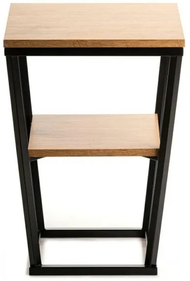 Măsuță laterală EXPAND 57x40 cm neagră/maro