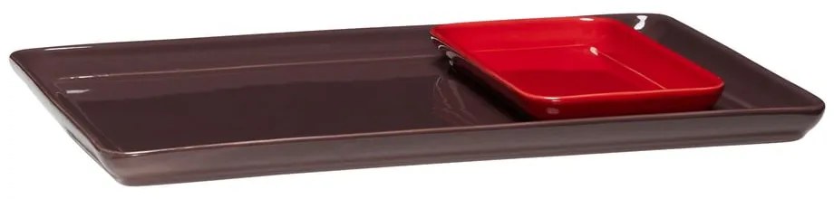 Tăvi decorative 2 buc. din ceramică 35x26 cm Amare – Hübsch