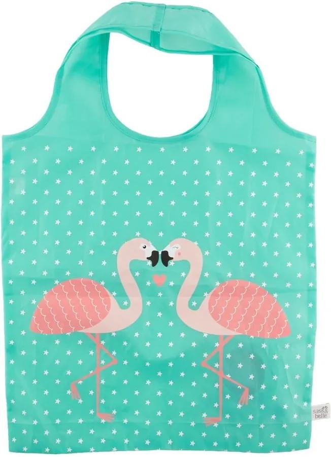Sacoșă pentru cumpărături Sass & Belle Tropical Flamingo