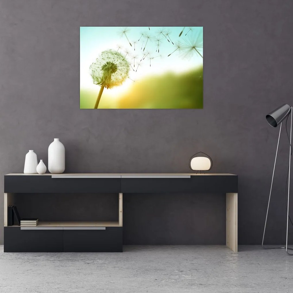 Tablou - Păpădia în vânt (90x60 cm)