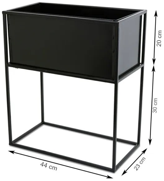 Suport pentru flori 50x44 cm negru