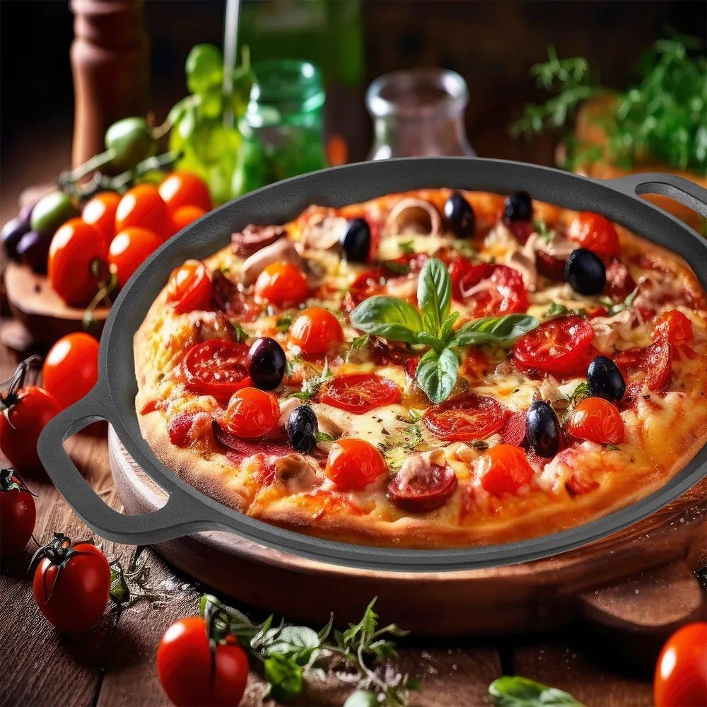 Tigaie tip grill din fontă ø 35 cm LITINA – Orion