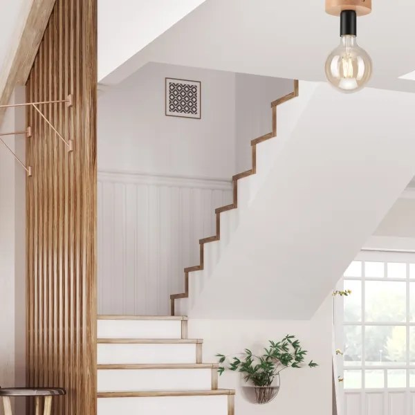 Lustră aplicată VITO 1xE27/60W/230V fag