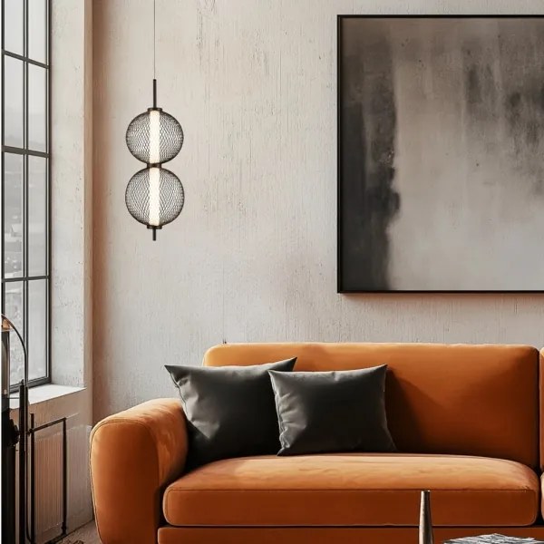 Lustru LED suspendat pe cablu PUMA LED/10W/230V Ø 14 cm negru