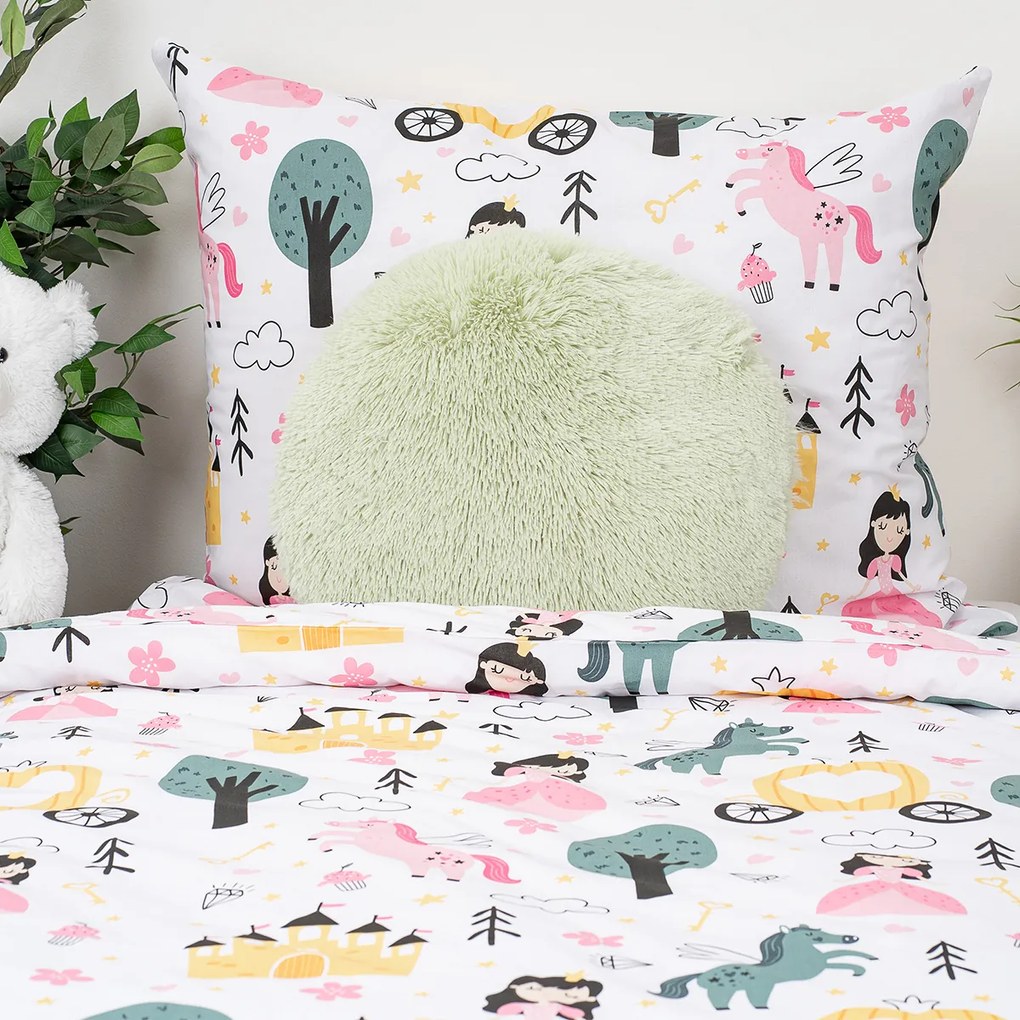 Lenjerie de pat din bumbac pentru copii 4Home Fairytale Dream, 140 x 200 cm, 70 x 90 cm