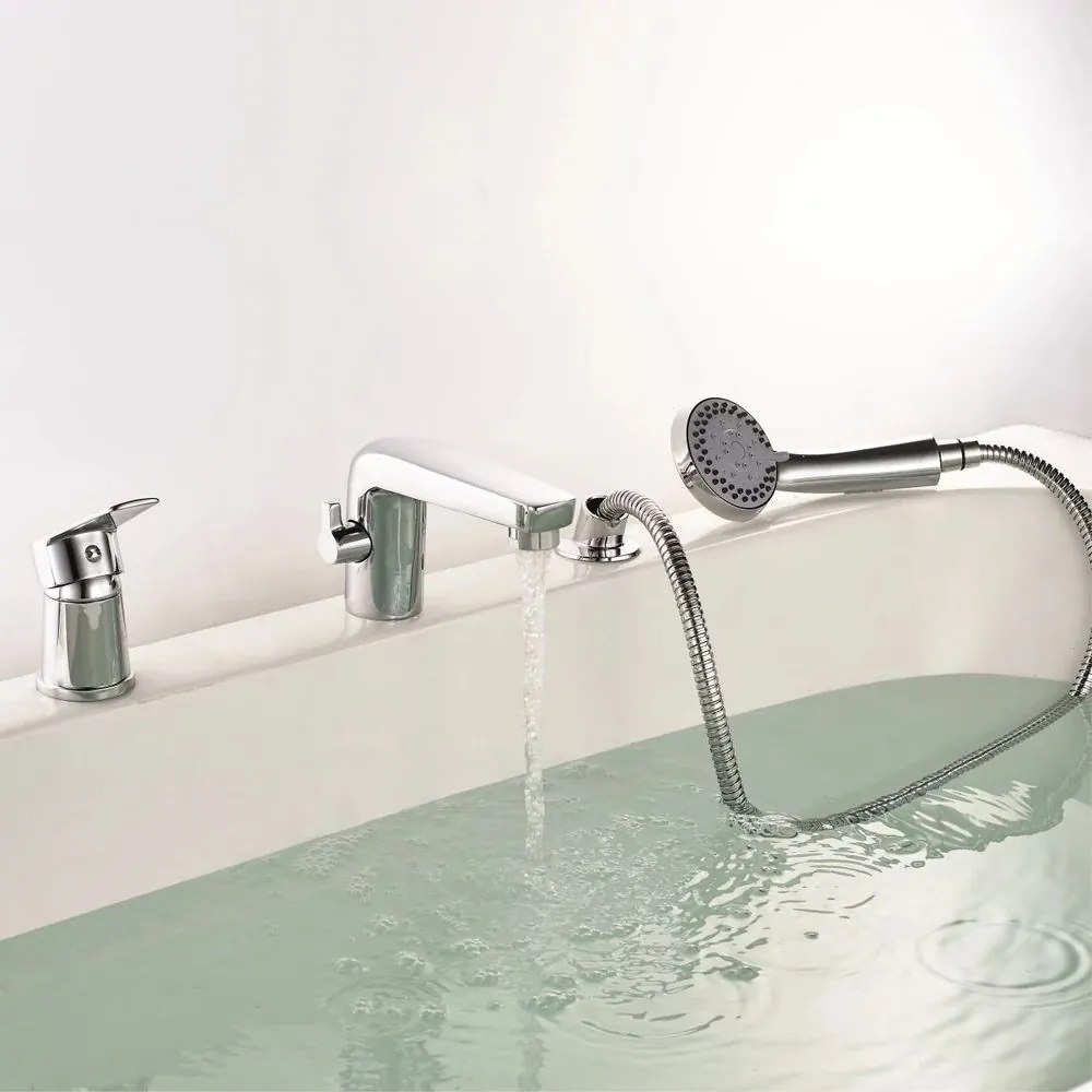 Baterie cada-dus Inter Ceramic monocomanda crom lucios cu set de dus