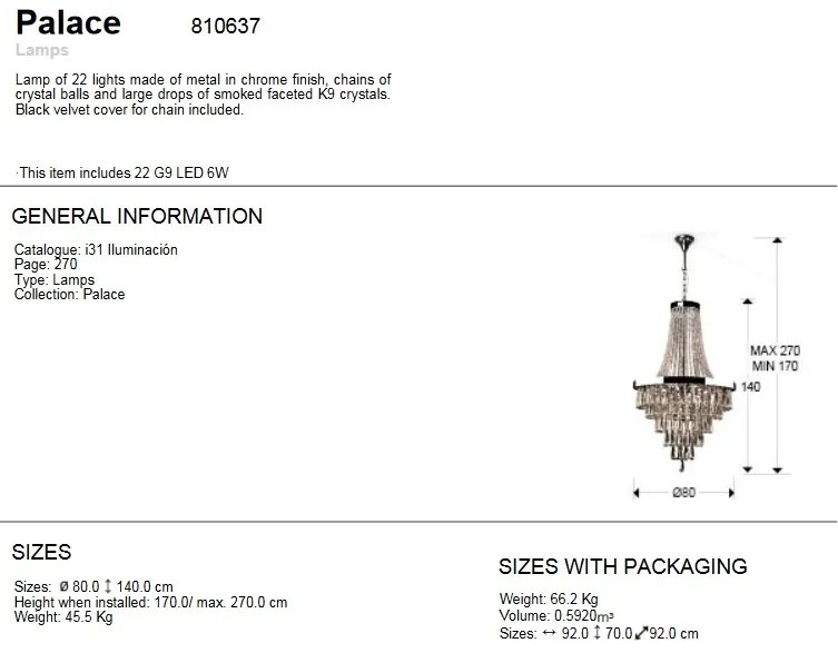 Candelabru elegant cu cristale K9 Palace 810637