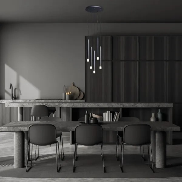 Lustră pe cablu Rabalux 72360 RAMIRA 5xG9/5W/230V negru