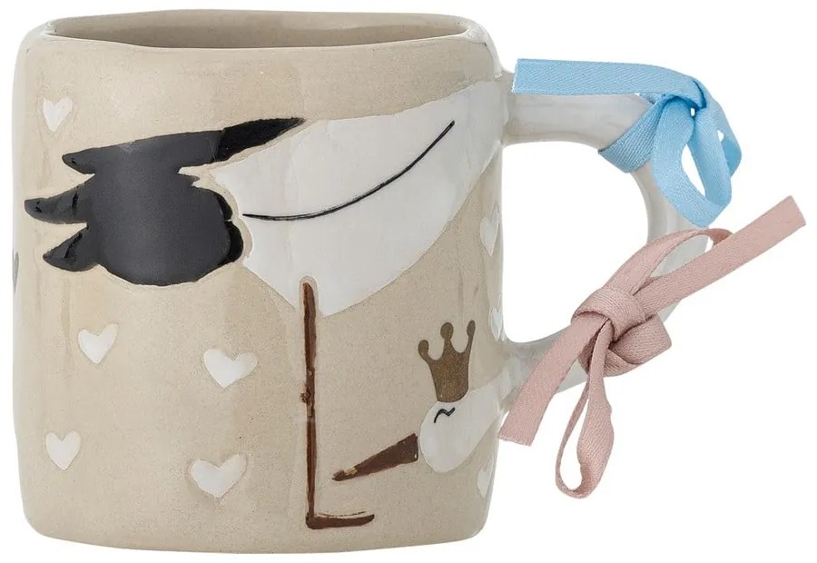 Cană pentru copii bej din ceramică 225 ml Bambino – Bloomingville Mini