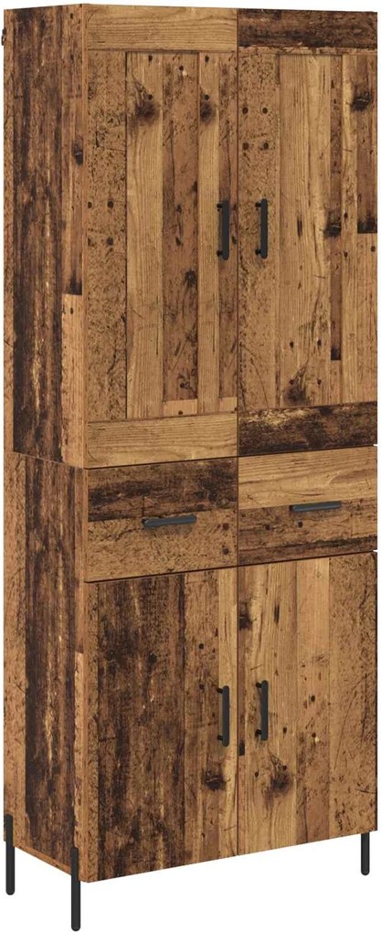 vidaXL Bufet 2 pcs Lemn Vechi Lemn compozit