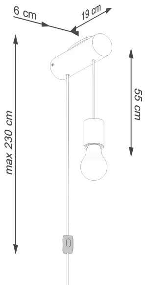 Lampă de perete Sollux SL.1644 NIMBI 1xE27/15W/230V fag