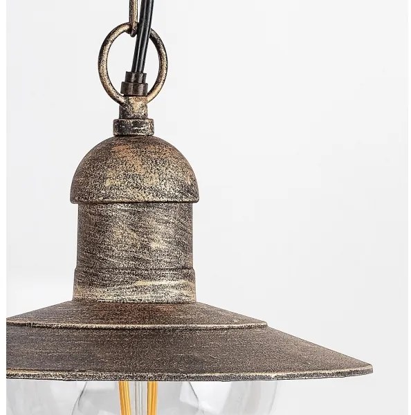 Brilagi - Lampă suspendată de exterior MOLDE 1xE27/60W IP44 bronz/patină