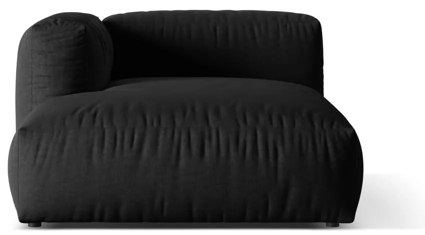 Modul pentru canapea modulară negru (cu colț pe partea stângă ) Martina – Micadoni Home
