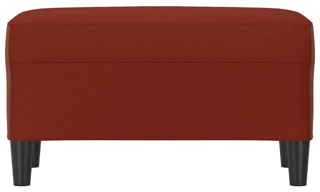 Banca, rosu vin, 70x35x41 cm, piele ecologica Bordo, 70 x 35 x 41 cm