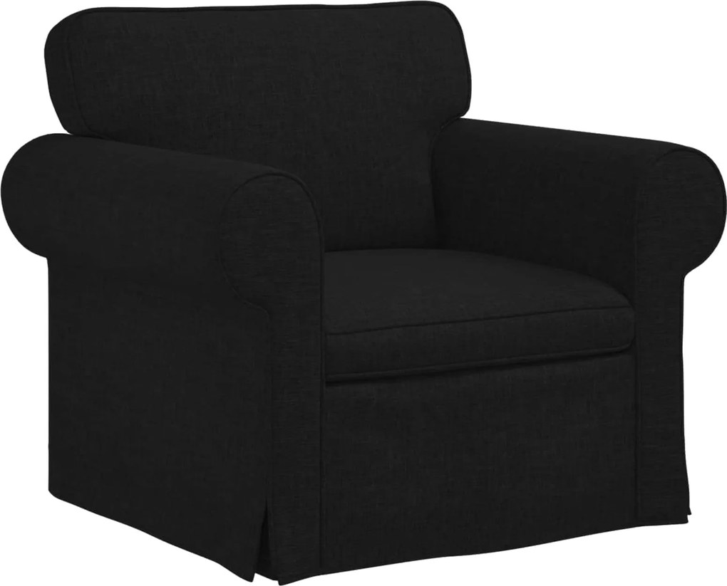 vidaXL Canapea Negru 95 x 82 x 80 cm țesătură