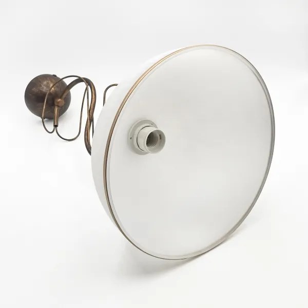 Lampă suspendată pe tijă COBRA 1xE27/60W/230V, diam. 30 cm, bronz/patină