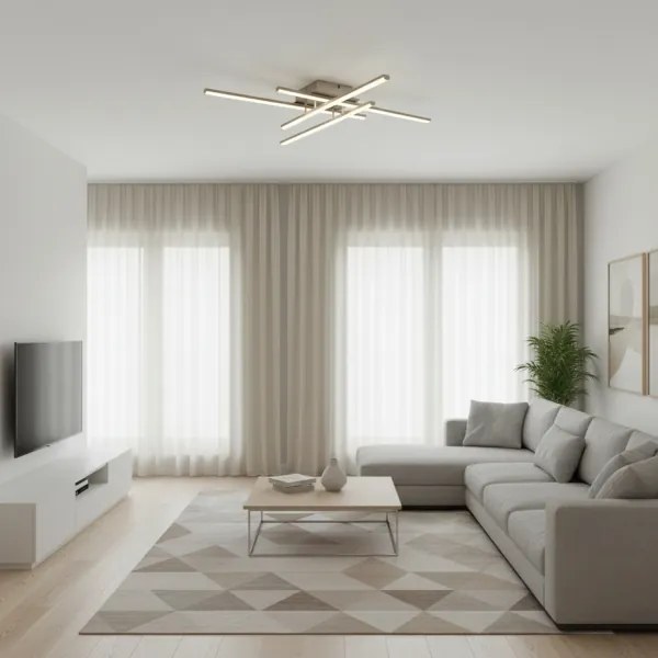 Brilagi - Plafonieră LED STRIPES, 37W, 230V, argintie