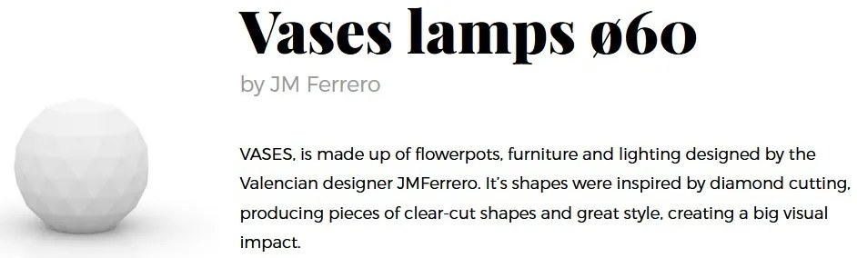 CORP DE ILUMINAT LED DECORATIV VASES LAMPS 60cm