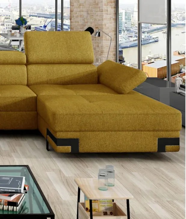 Coltar living extensibil Emporio XL pe dreapta – L339 x l223 x h95 cm
