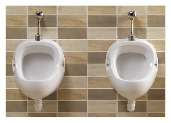 Pisoar cu alimentare superioara Gala Easy alb lucios