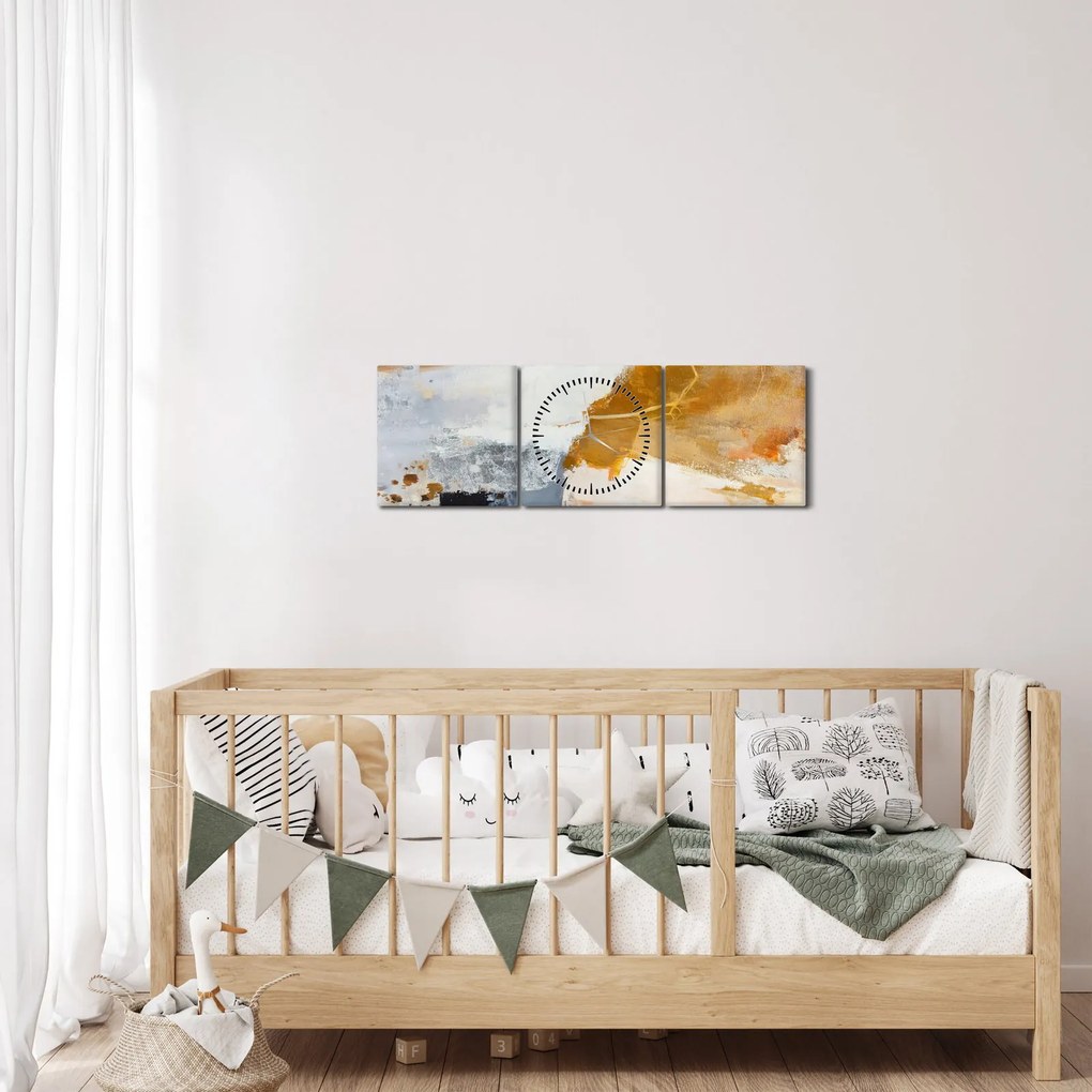 Tablou - Abstract (cu ceas) (90x30 cm)