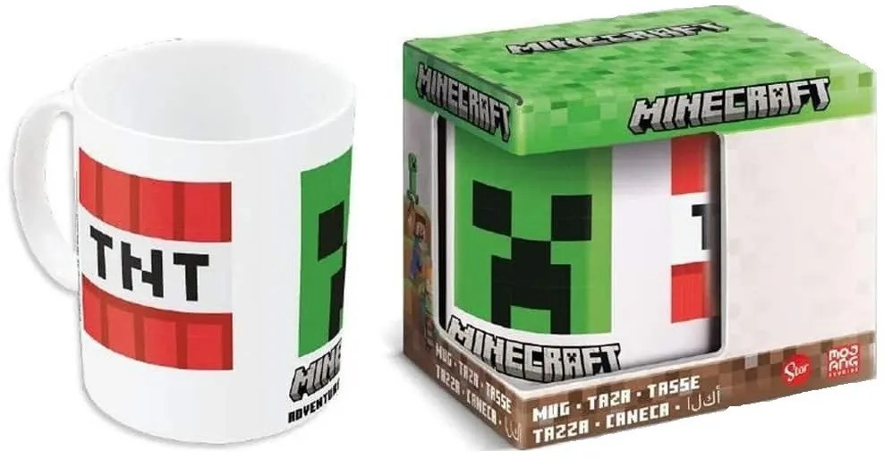 Minecraft Adaptation cană de porțelan 325 ml (11 oz) în cutie cadou