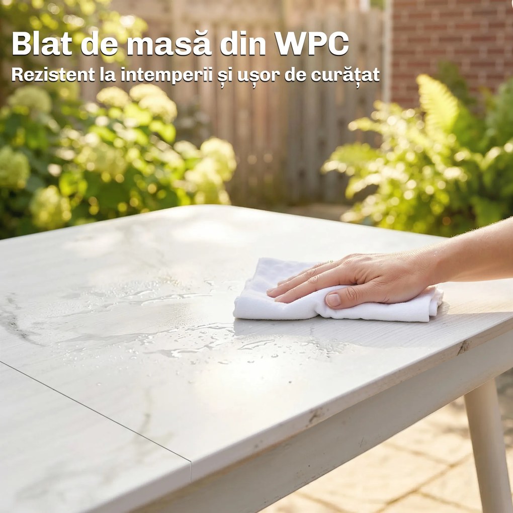 Outsunny grădină terasă lemn fals | Aosom Romania