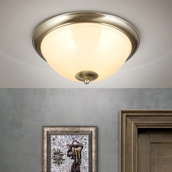 Plafonieră Orion DL 7-675/27 AUSTRIAN OLD LAMP 2xE27/60W/230V bronz/bej