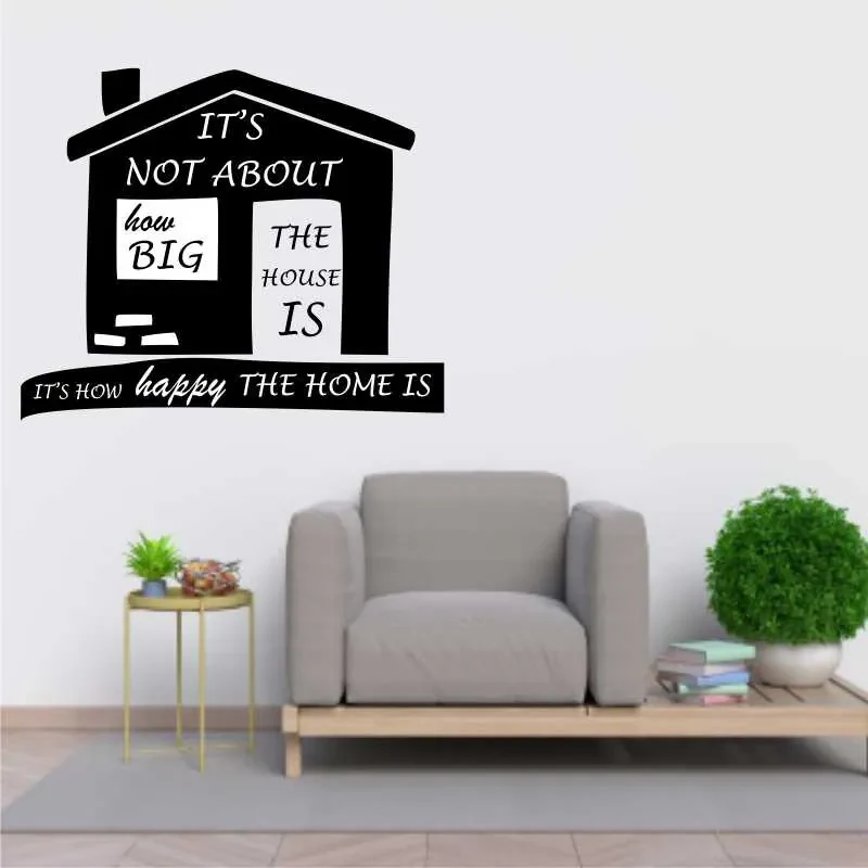 Sticker perete It s not about how big the house is