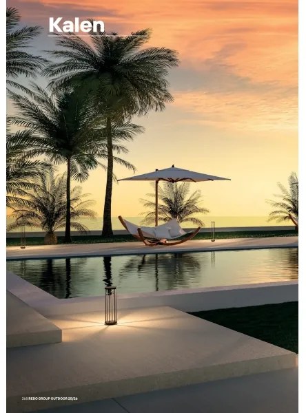 Redo 90577 - Lampă LED de exterior KALEN, 8 W, 230 V, 3000 K, 20 cm, IP65, antracit