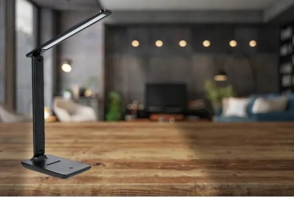Lampă de masă LED tactilă reglabilă LED/6W/230V 3000/4000/6000K neagră