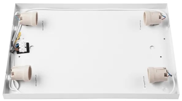 Plafonieră OAK SQUARE 4xE27/15W/230V 45x45 cm stejar