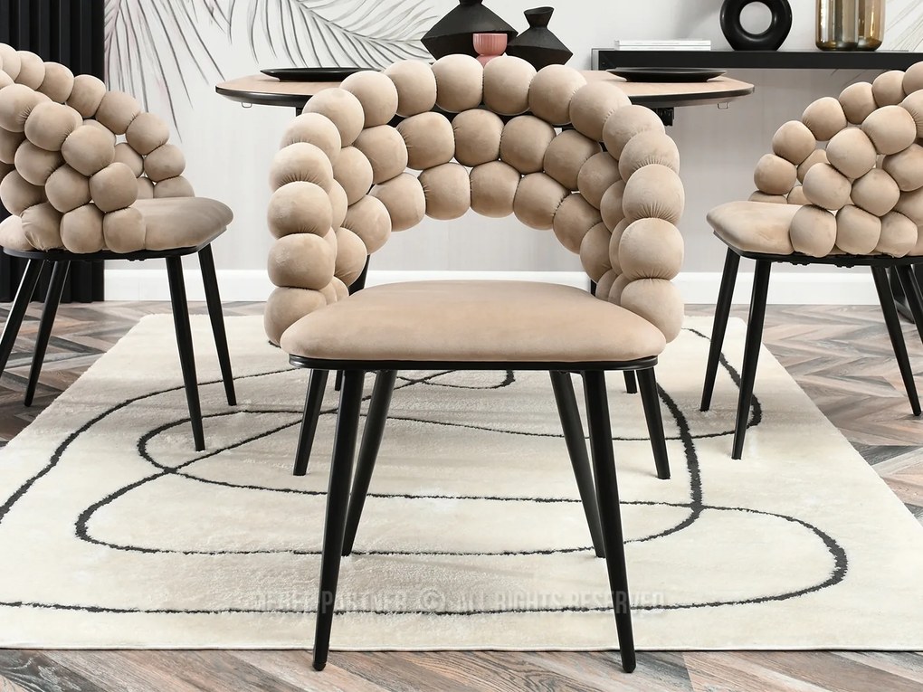 Scaun Lulish (bej + negru). Promo -15%. 1111115