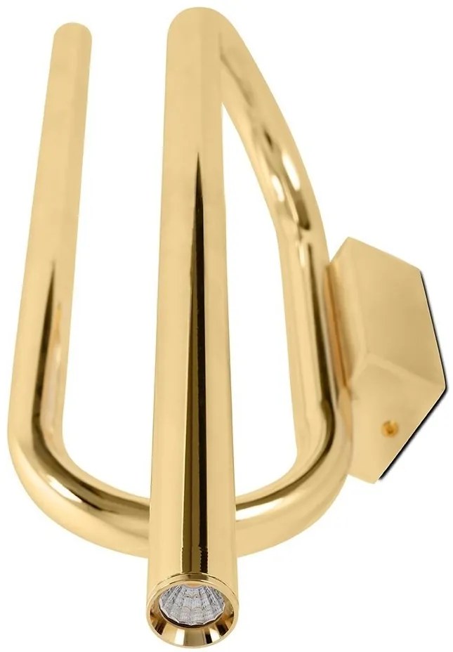 Aplica de perete LED design decorativ up/down auriu