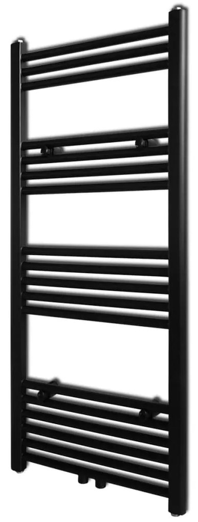 Radiator port-prosop încălzire centrală baie drept negru 500 x 1160 mm