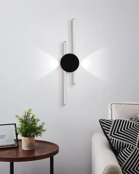 Eglo 902123 - Aplică LED de perete VENTICELLO, LED 20W/230V + LED 0,91W, neagră