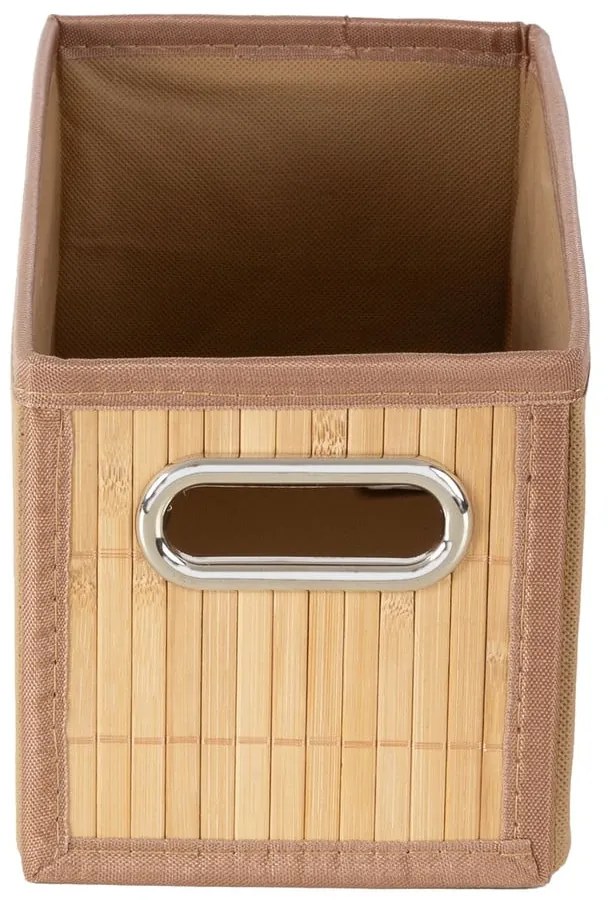Cutie de depozitare în culoare naturală din bambus 15x31x15 cm – Compactor