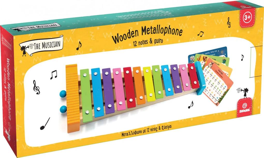 Metalofon De Jucarie Cu 12 Note Pentru Copii