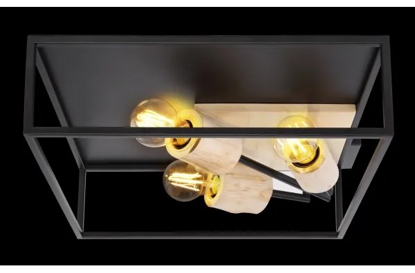 Plafonieră Globo 15477D1 HAGAR 3xE27/60W/230V