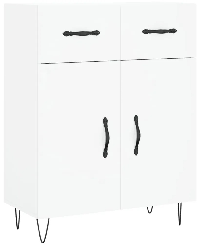 vidaXL Dulap, alb, 69,5x34x90 cm, lemn compozit