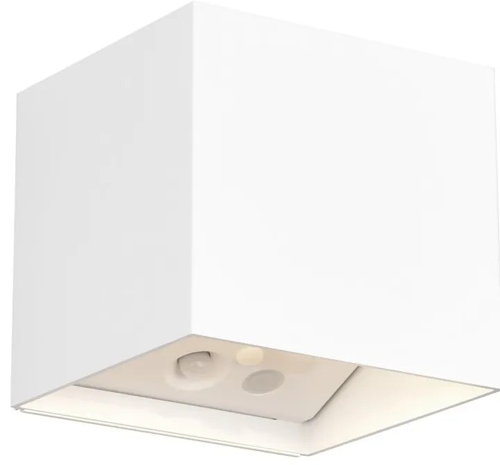 Corp de iluminat pentru exterior LED de perete cu senzor de mișcare cu USB (înălțime 10 cm) Genie – Trio