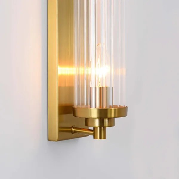 Aplica de perete LORENZO 2xE14/40W/230V, finisaj auriu