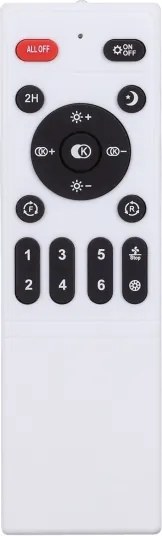 Brilagi LED lampă cu ventilator, 30W, 230V, 3000-6500K, alb/dub + DO