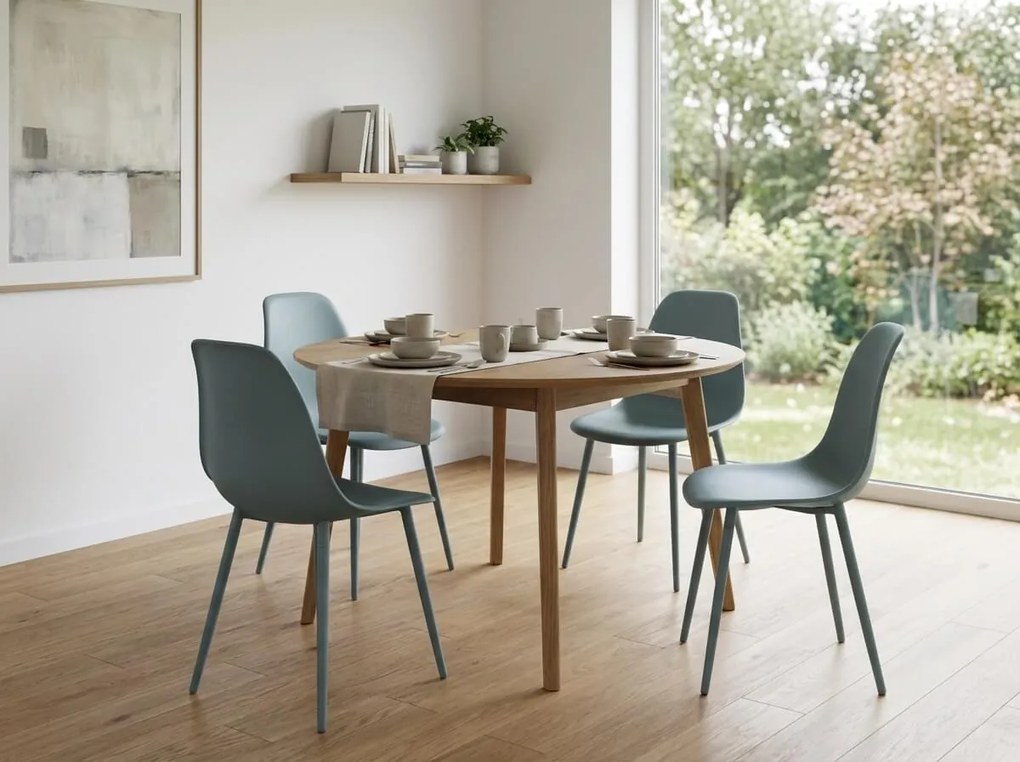 Scaun bucatarie OSAKA plastic, petrol