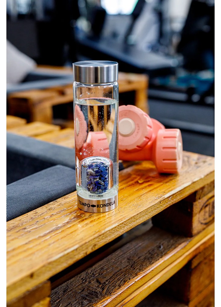 TEMPO-KONDELA CRYSTAL, flacon de sticlă cu cianit, 500 ml