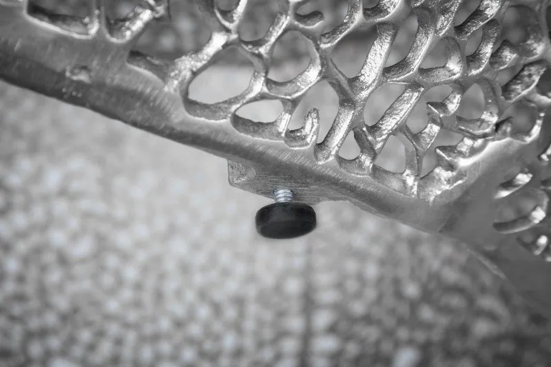 Masuta cu aspect deosebit Leaf 120cm, argintiu