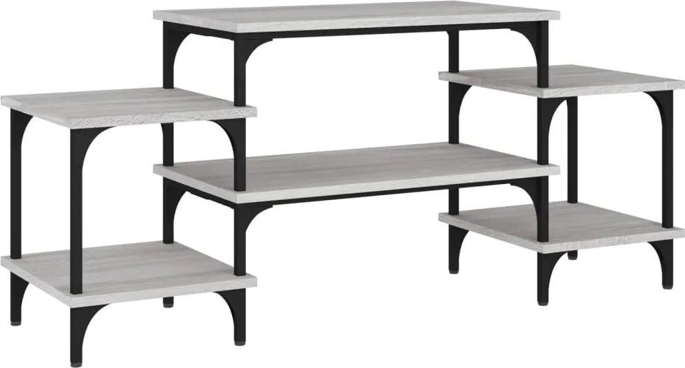 vidaXL Comodă TV, gri sonoma, 117x35x52 cm, lemn prelucrat