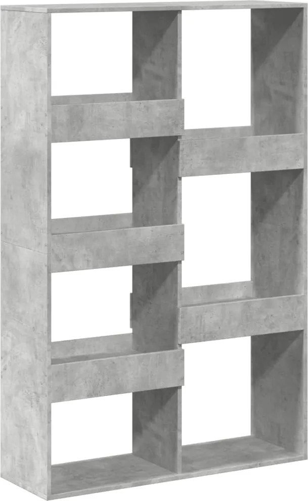 vidaXL Bibliotecă, gri beton, 100x33x155,5 cm, lemn prelucrat