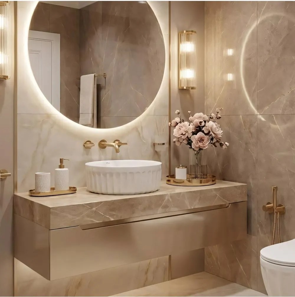 Lavoar pe blat DUO alb