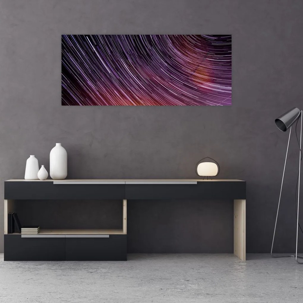 Tablou cu stele șterse pe cer (120x50 cm)